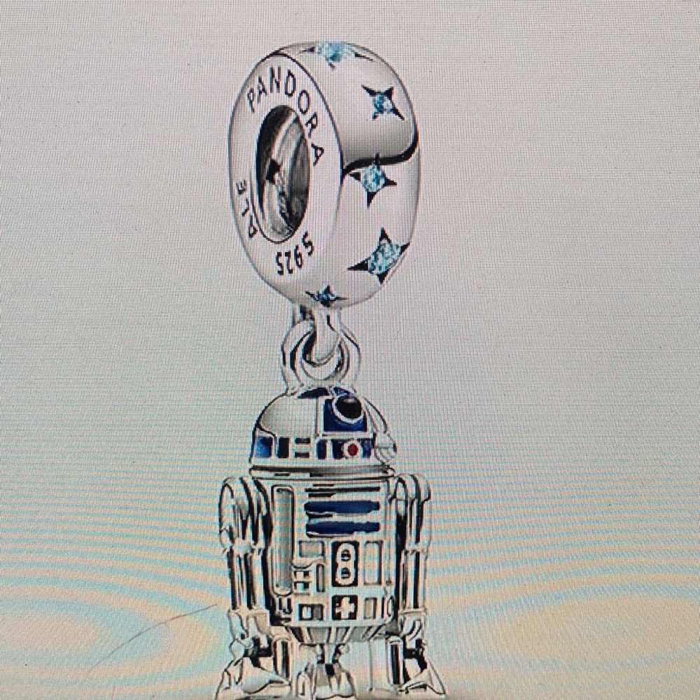 Pandora Star Wars Droid Charm in Silver and Blue